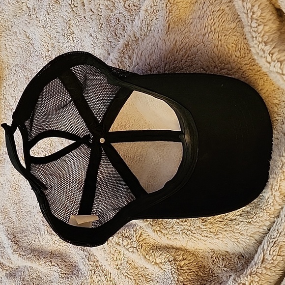 Messy Bun Black Cap - Picture 8 of 8